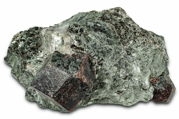 Red Almandine Garnets in Schist - Tyrol, Austria #352086